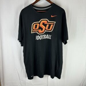 Nike Oklahoma State Cowboys OSU Football Dri-Fit Men's‎ XL Black T-Shirt 23546X